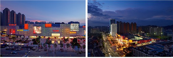 东莞东城万达广场城市综合体照明工程案例