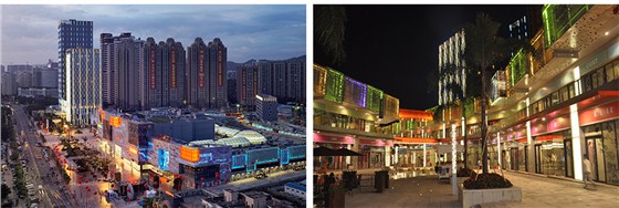 东莞东城万达广场城市综合体照明工程案例