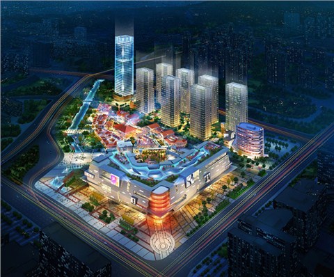 福州东二环泰禾广场四期酒店及办公楼泛光照明工程