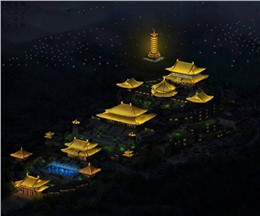 六祖禅院亮化工程设计