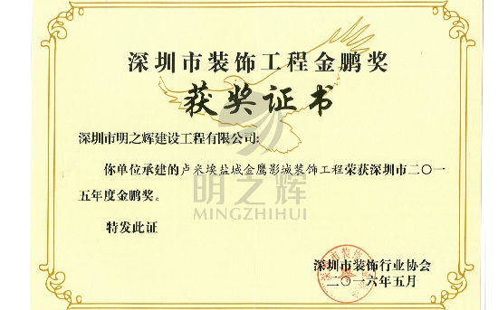 2015盐城卢米埃金鹏奖