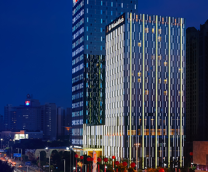 东莞东城万达广场城市综合体照明工程案例