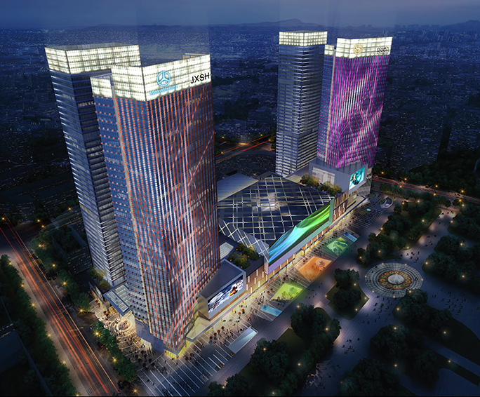 江西萍乡润达国际城市综合体亮化设计