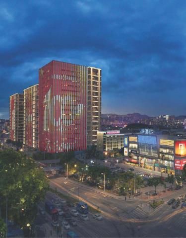 广东·东莞塘厦迎宾大道沿线建筑景观灯光提质改造工程