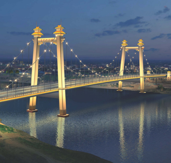 湖南·益阳青龙洲大桥夜景照明工程
